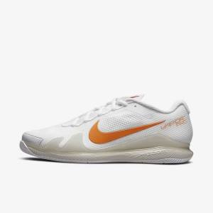 Nike NikeCourt Air Zoom Vapor Pro Hard-Court Tenisove Tenisky Damske Biele Svetlo Béžové Modre | NK657OCL