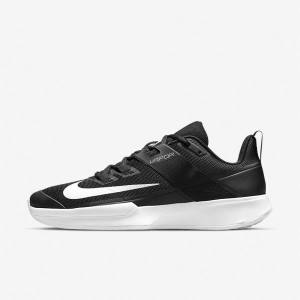 Nike NikeCourt Vapor Lite Hard Court Tenisove Tenisky Panske Čierne Biele | NK163HXI