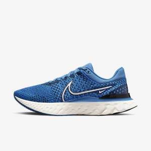 Nike React Infinity Run Flyknit 3 Cestne Bežecké Tenisky Panske Modre Čierne | NK547BOA