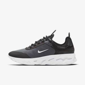 Nike React Live Tenisky Panske Čierne Tmavo Siva Biele | NK839KYH