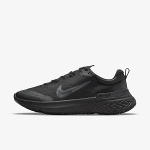 Nike React Miler 2 Shield Weatherised Cestne Bežecké Tenisky Panske Čierne Tmavo Siva Čierne | NK915CHS