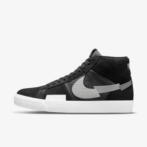 Nike SB Zoom Blazer Stredne Premium Tenisky Panske Čierne Siva Biele | NK459VYM