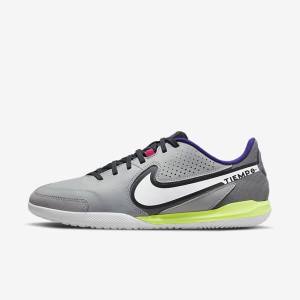 Nike Tiempo Legend 9 Academy IC Indoor-Court Kopačky Panske Svetlo Siva Biele | NK475AVC