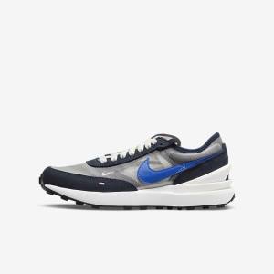 Nike Waffle One Older Vychadzkova Obuv Detske Tmavo Obsidian Čierne Kráľovská Modrá | NK105VUR