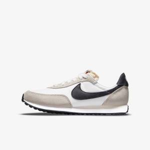 Nike Waffle Trainer 2 Older Tenisky Detske Biele Čierne | NK678CAS