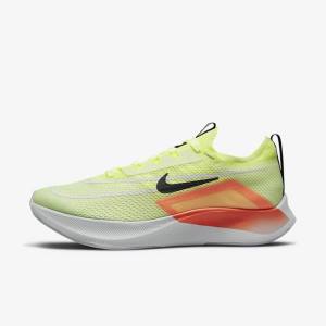 Nike Zoom Fly 4 Cestne Bežecké Tenisky Panske Čierne Tmavo Siva Modre Biele | NK902PZG