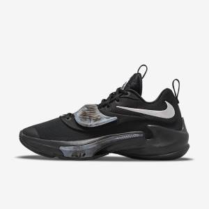 Nike Zoom Freak 3 Basketbalove Tenisky Damske Čierne Siva Ruzove Metal Strieborne | NK160ZMF